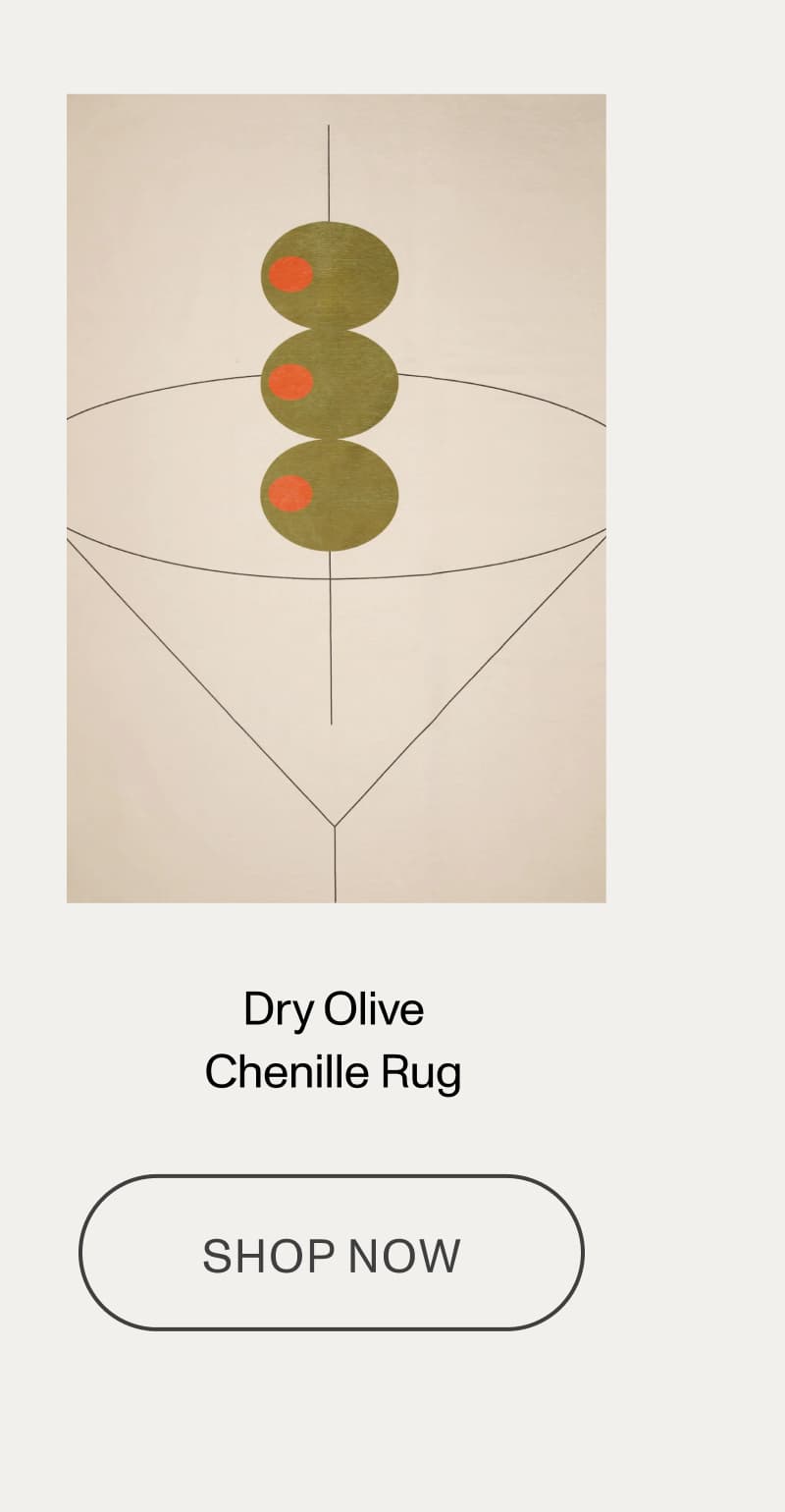 Dry Olive Chenille Rug