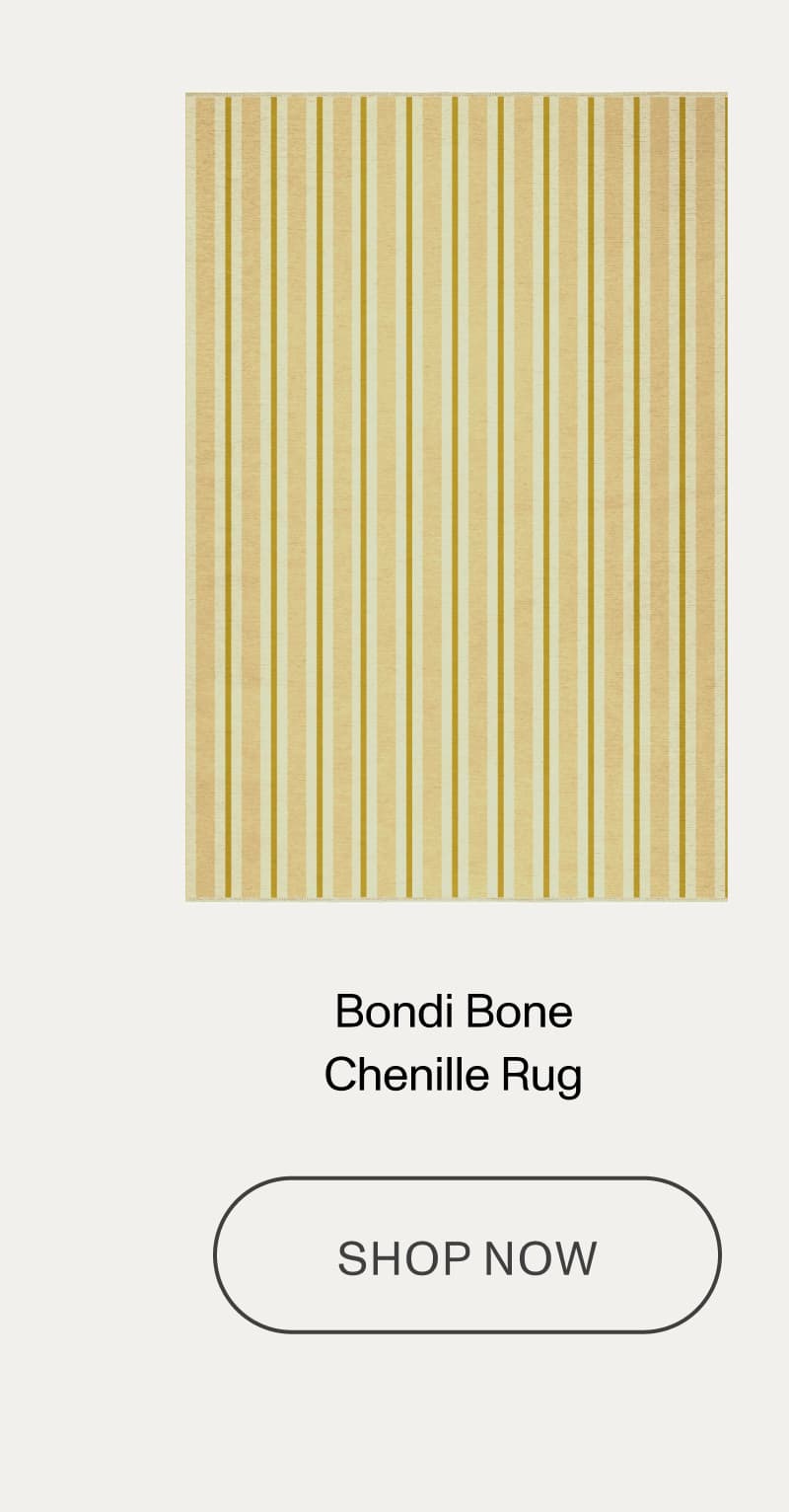 Bondi Bone Chenille Area Rug