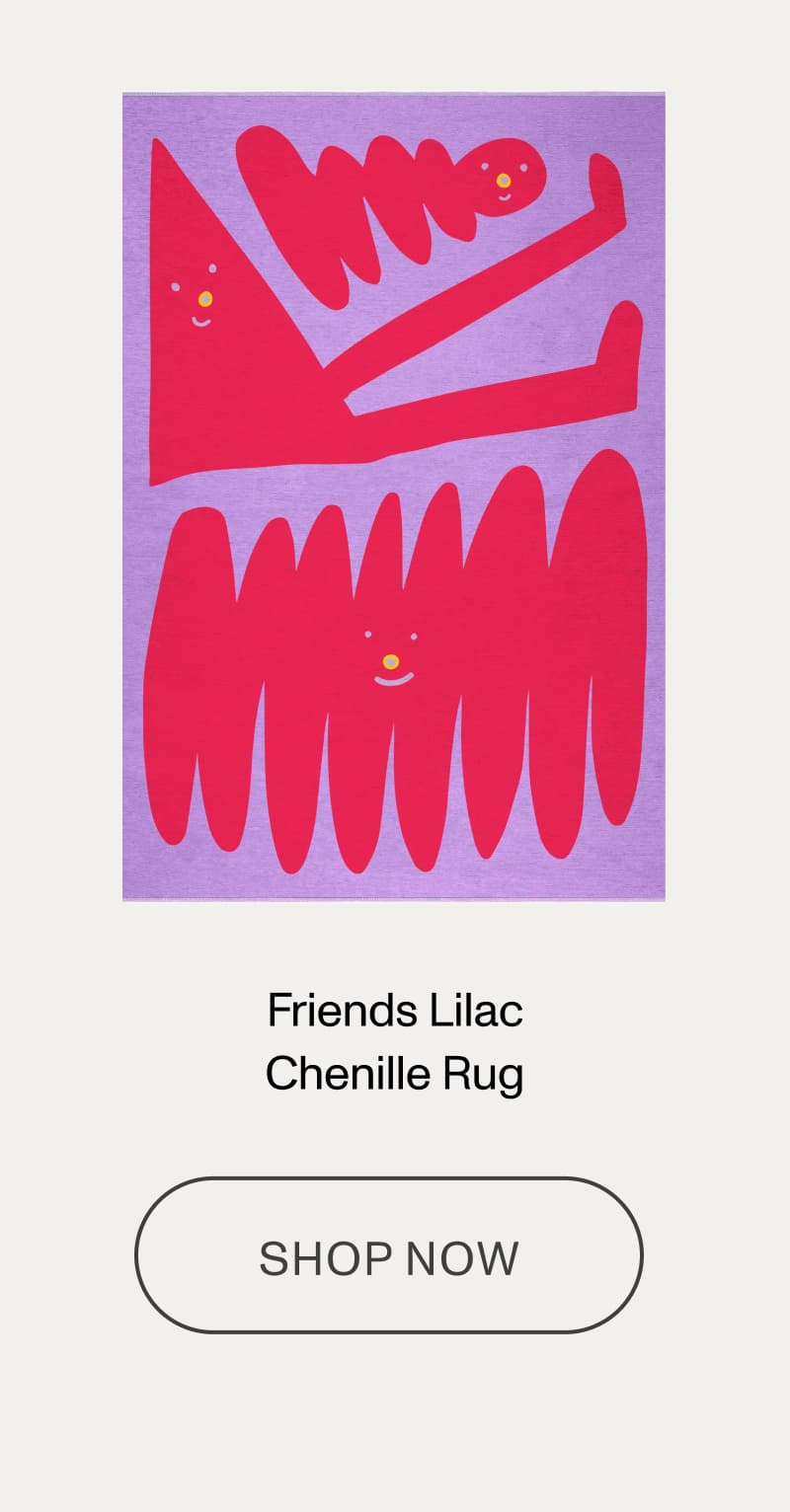 Friends Lilac Chenille Rug