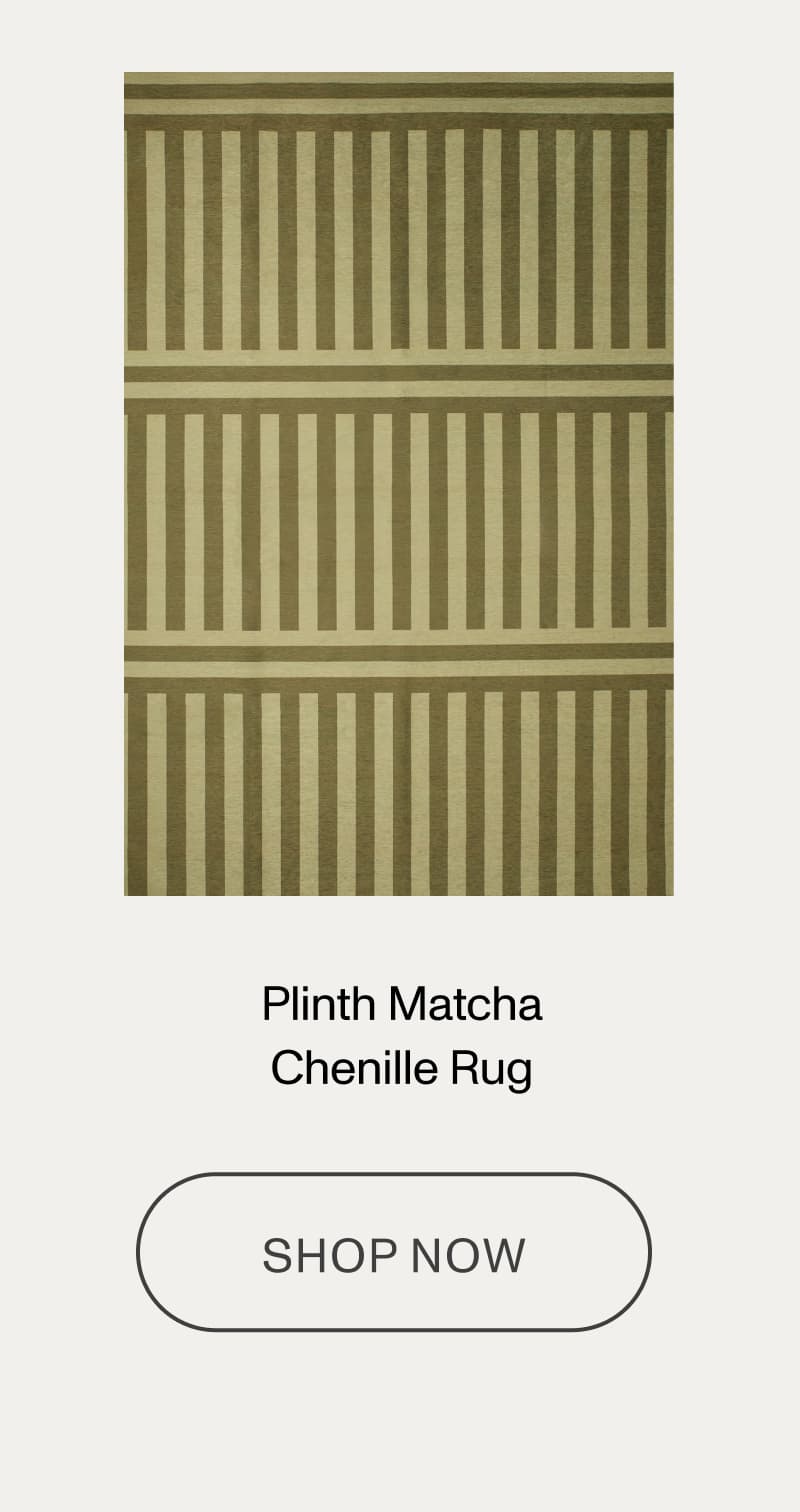 Plinth Matcha Chenille Rug