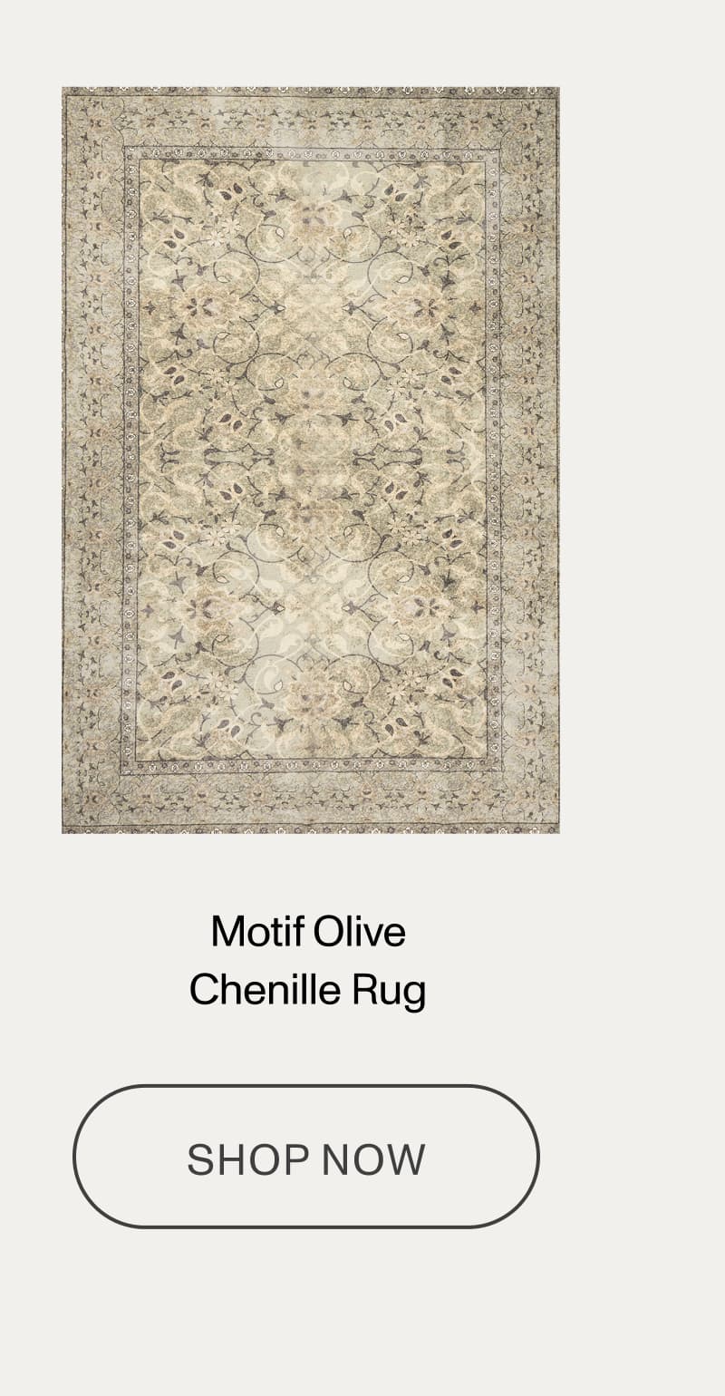 Motif Olive Chenille Rug