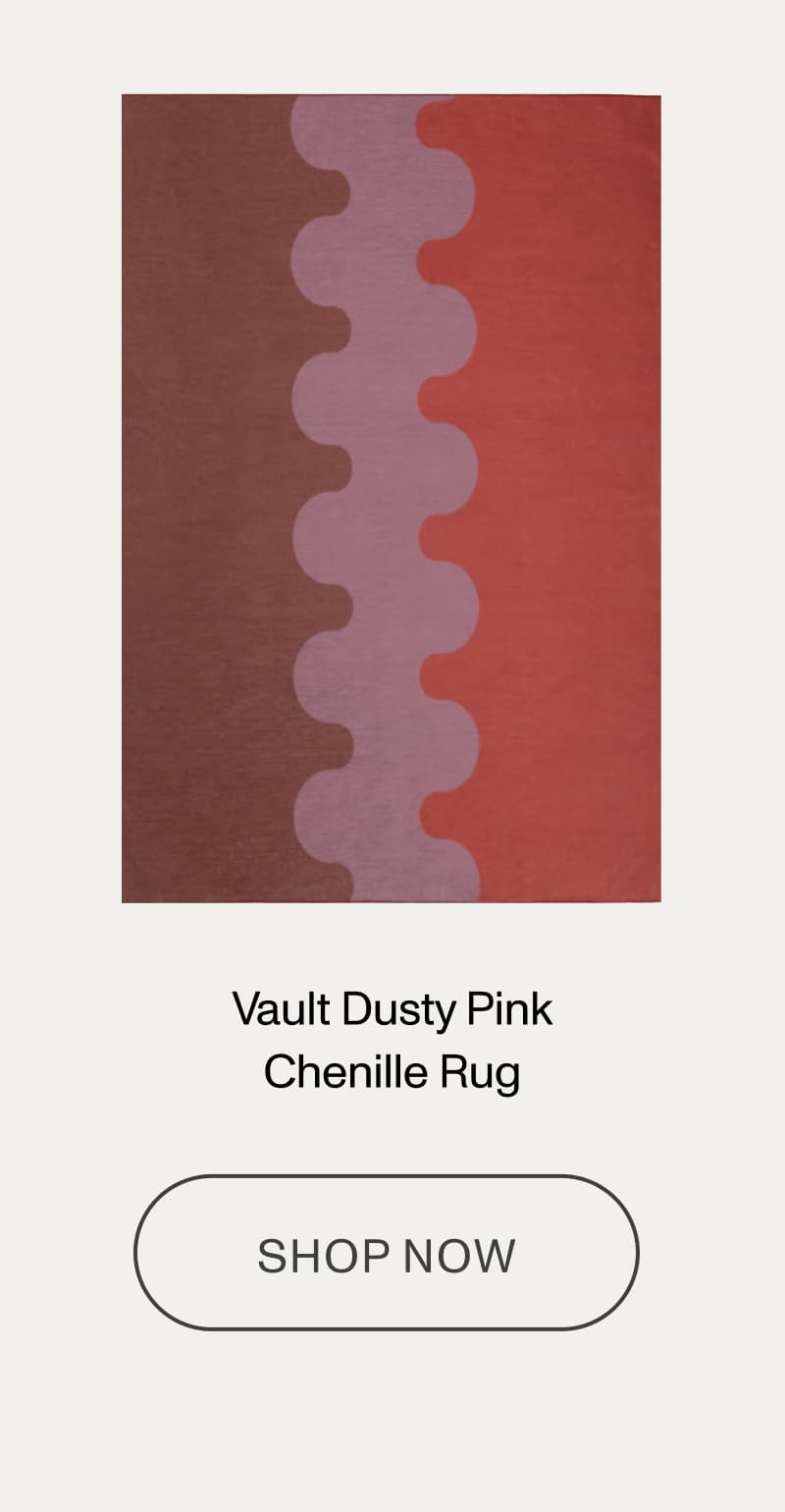 Vault Dusty Pink Chenille Rug