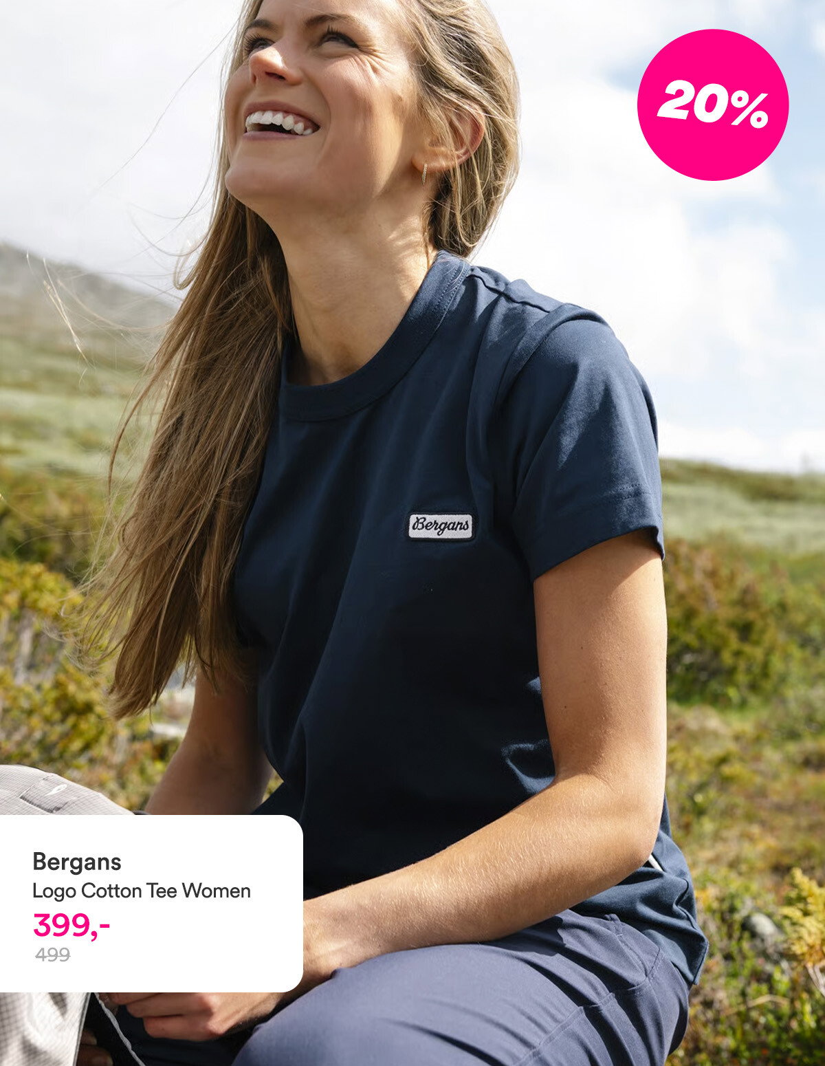 Bergans Logo Cotton Tee Women