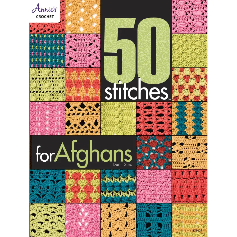 50 Stitches for Afghans Crochet Pattern Book