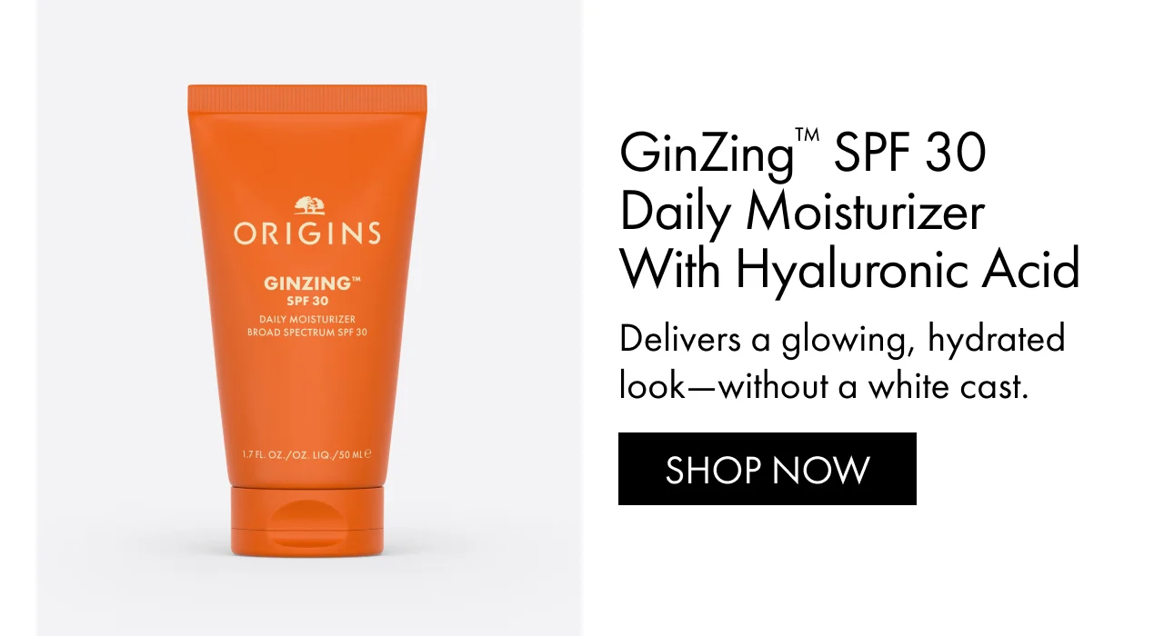 GinZing™ SPF 30 Daily Moisturizer with Hyaluronic Acid | Delivers a glowing, hydrated look—without a white cast. | SHOP NOW