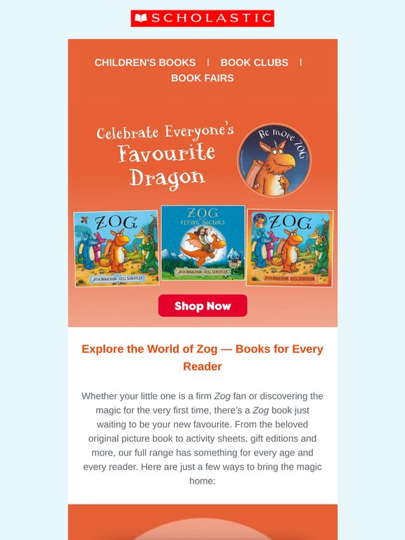 From the Screen to Storytime - Bring Zog Home this Summer