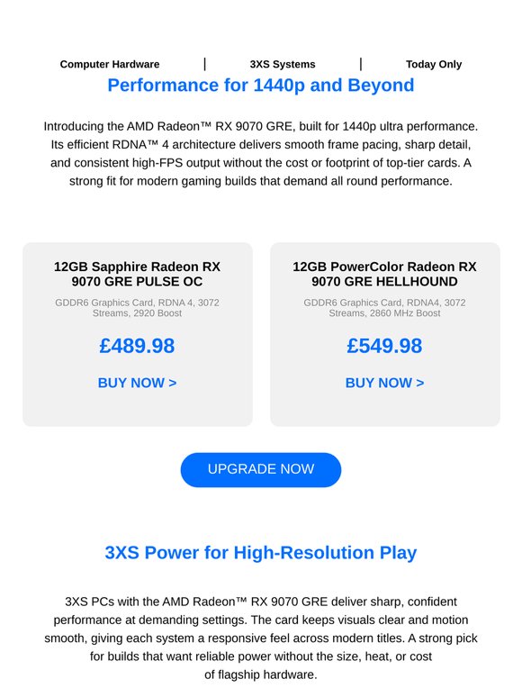 Radeon™ 9070 GRE - Make Every Play Count