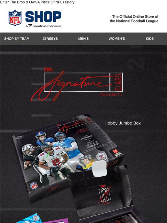 Just Dropped: 2025 Topps Signature Class Football - Hobby Box & Hobby Jumbo Box