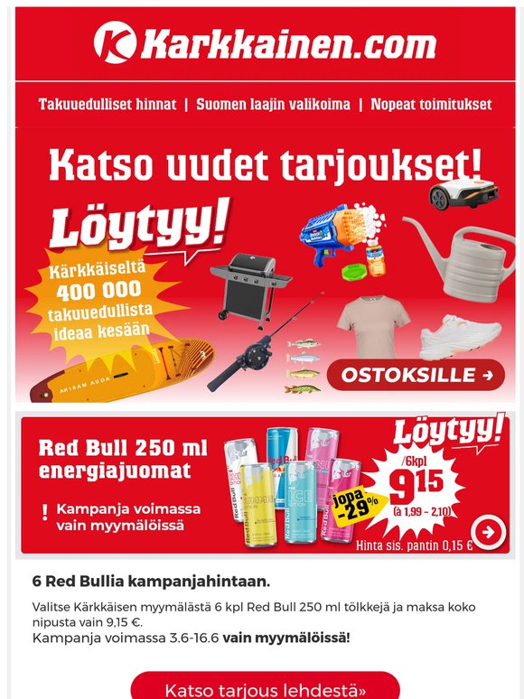 Uusia tarjouksia avattu – vielä enemmän Löytyy!