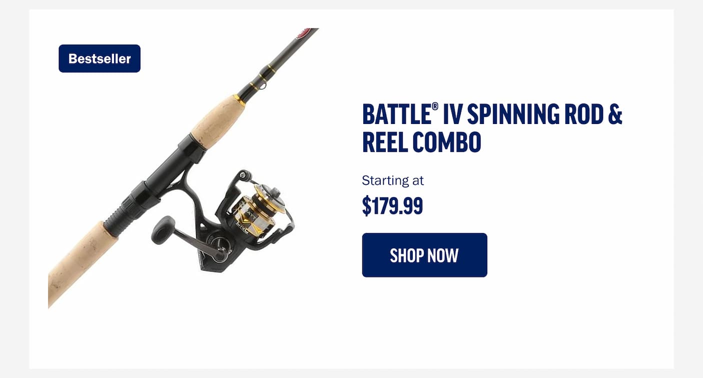 Battle IV Spinning Rod & Reel Combo