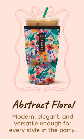 Floral-patterned tumbler with colorful artistic design.