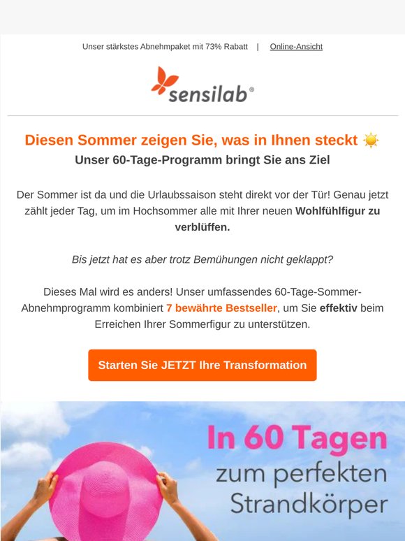 60 Tage bis zur Strandfigur – sind Sie dabei? 👙