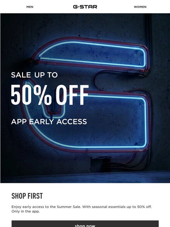 Early Access: Up to 50% Off