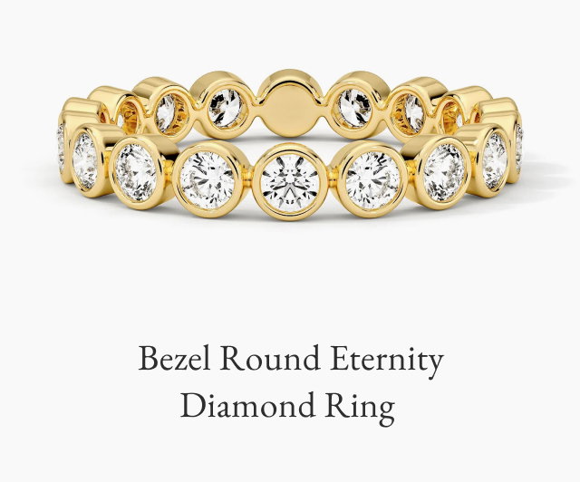 Bezel Round Eternity Diamond Ring