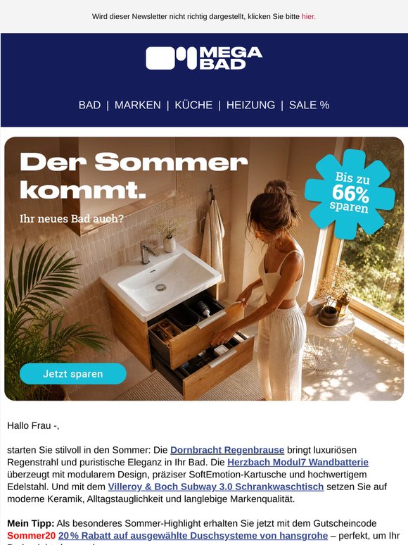 ☀️Sommer-Deals bei MEGABAD