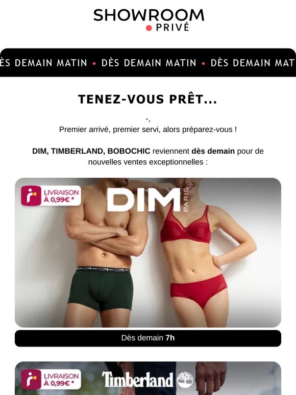 Vous attendiez des nouvelles de DIM, TIMBERLAND, BOBOCHIC ?