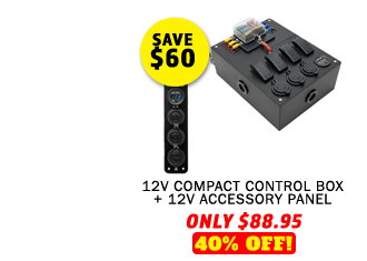 12V Compact Control Box + 12V Accessory Panel