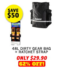 48L Dirty Gear Bag + Hercules Heavy Duty 3m Ratchet Strap (2 pack)