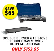 Double Burner Gas Stove + Double Gas Stove - Hotplate and Bag