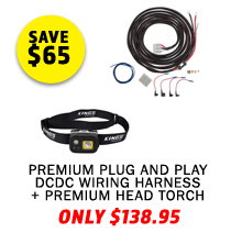 Premium Plug and Play DCDC Wiring Harness + Premium Head Torch