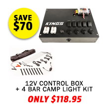 12V Control Box + Illuminator 4 Bar Camp Light Kit