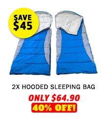 2x - Hooded Sleeping Bag