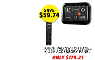 Touch Pad Switch Panel + 12V Accessory Panel