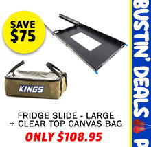 Fridge Slide - Large + Clear Top Canvas Bag