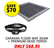 Outdoor Mat 3x3m + Premium Head Torch
