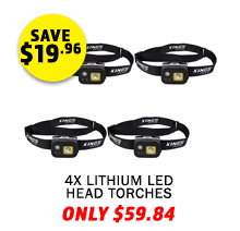 4x Plus Lithium LED Head Torch