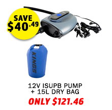 Plus 12V iSUP Pump + 15L Waterproof Dry Bag