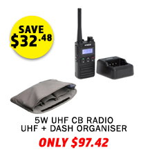 5W Portable Handheld UHF + Dash Organiser