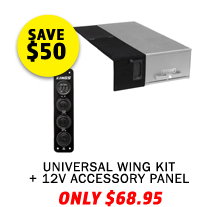 Universal Wing Kit + 12V Accessory Panel
