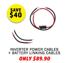 Inverter Cables with fuse + Battery Linking Cables