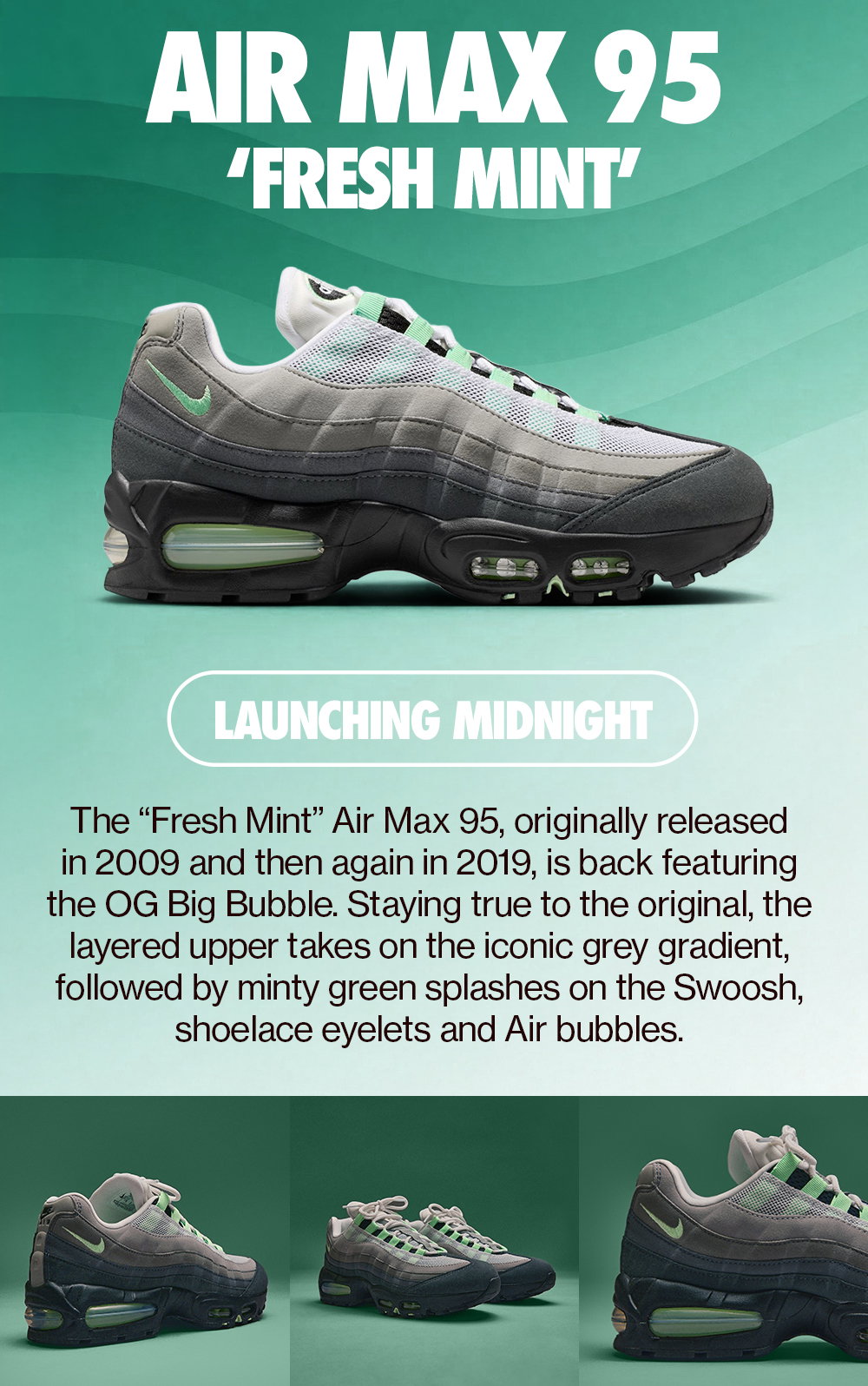 Nike Air Max 95 Trainers Fresh Mint