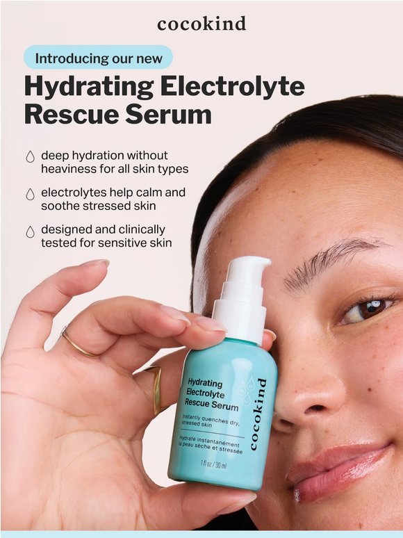 NEW! Hydrating Electrolyte Rescue Serum