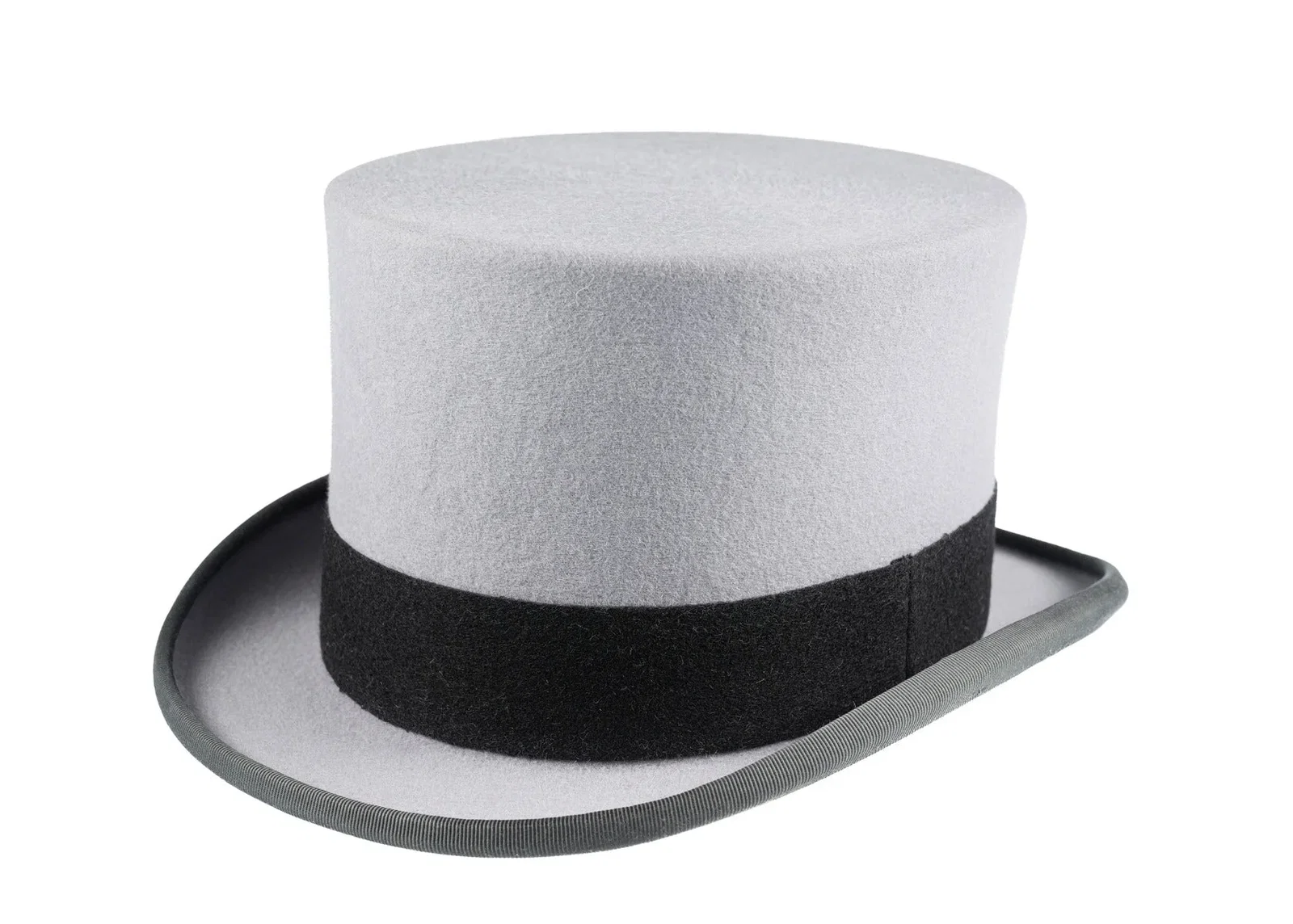 Image of Ascot Fur Felt Grey Top Hat