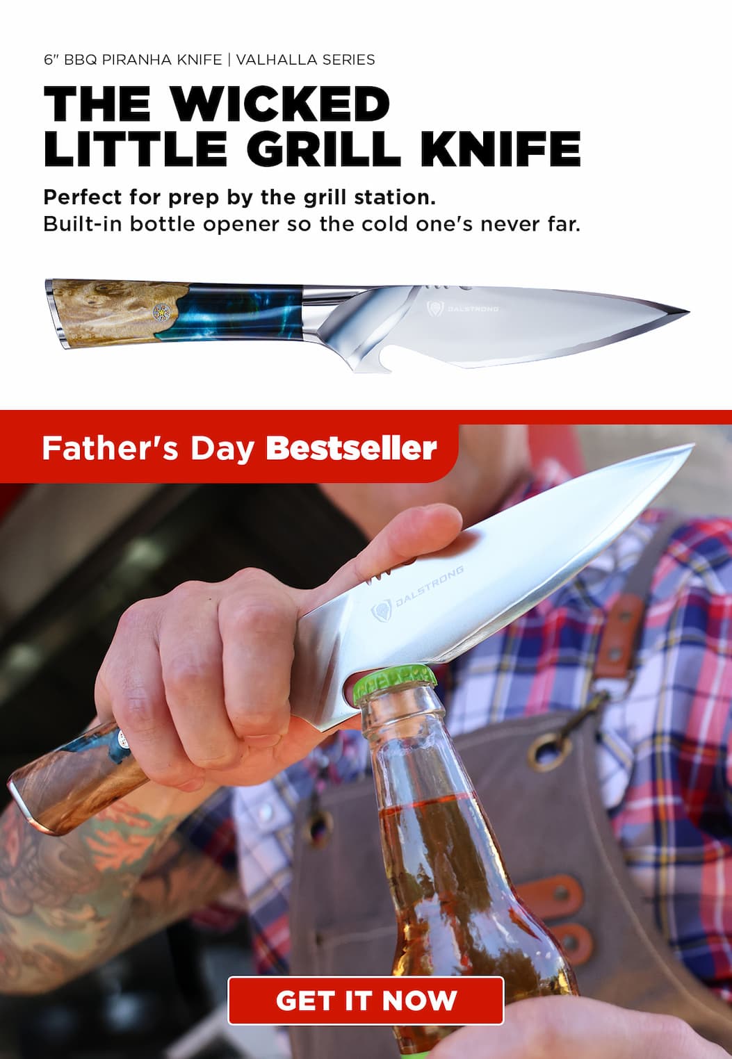 6” BBQ Piranha Knife | Valhalla Series 