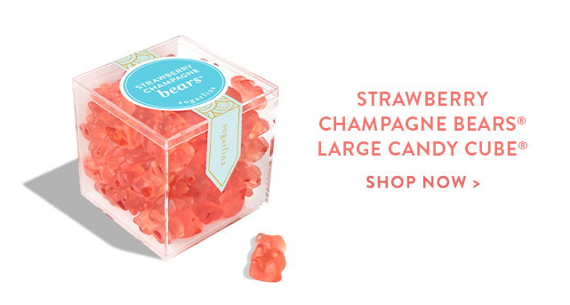 Shop Strawberry Champagne Bears® Large Candy Cube