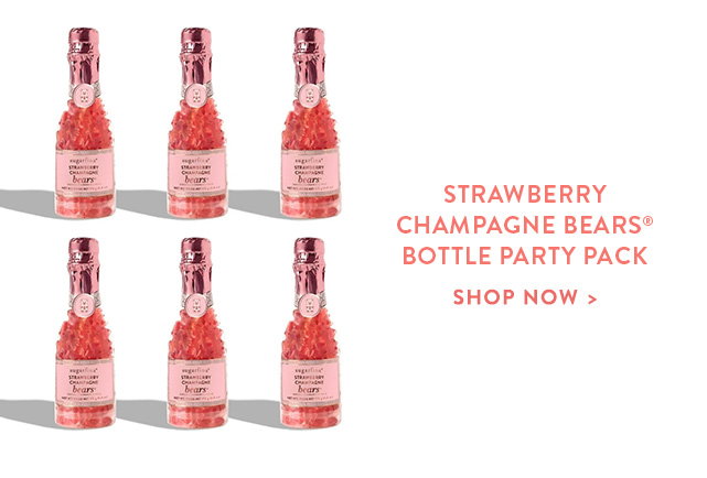 Shop Strawberry Champagne Bears® Bottle Party Pack