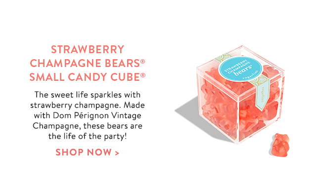 Shop Strawberry Champagne Bears® Small Candy Cube