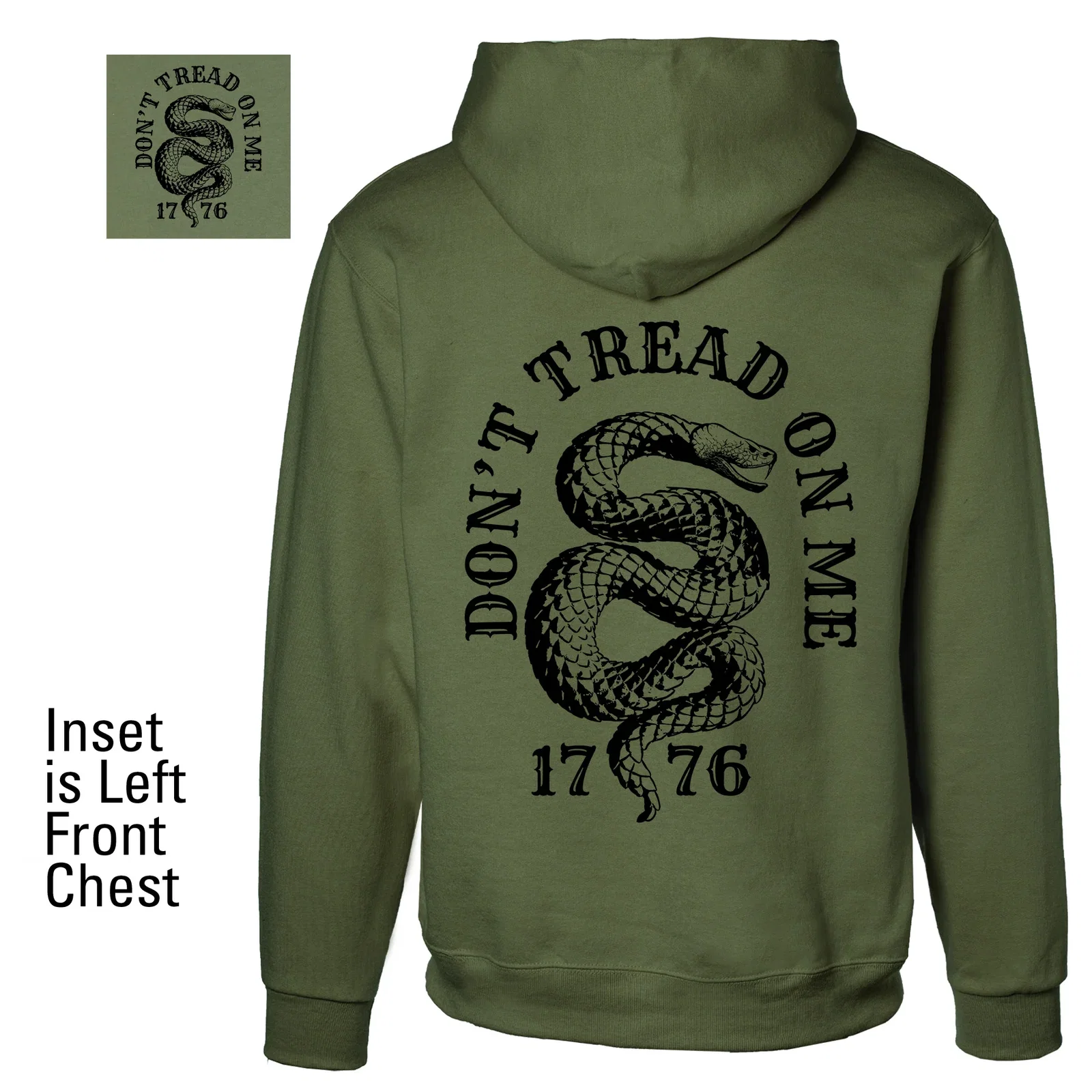 Image of Don’t Tread On Me 1776 Hoodie