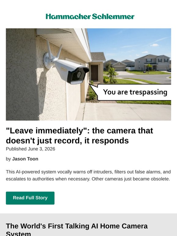 The only camera that talks back to intruders