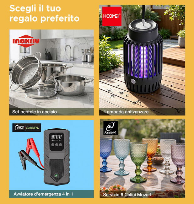 Scegli il tuo regalo preferito