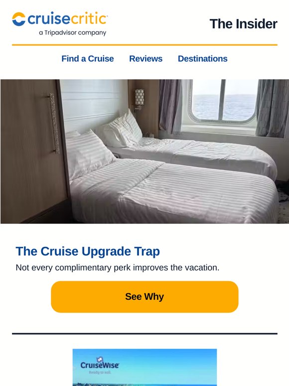 The Cruise Upgrade Trap; One Cruise Scenario Nobody Plans For & More