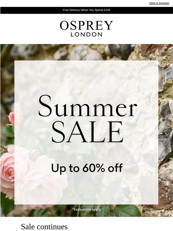 Summer Sale Continues