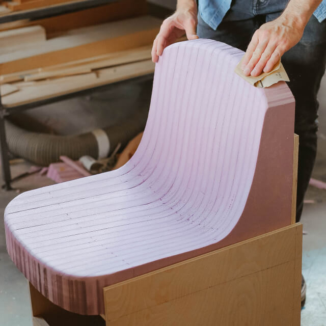 Different colors of Decade chairs