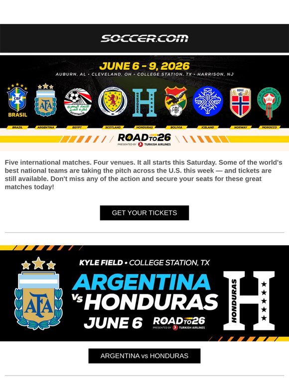 ⏳ It's not too late to secure your seats to Road To 26 matches ⚽🎫