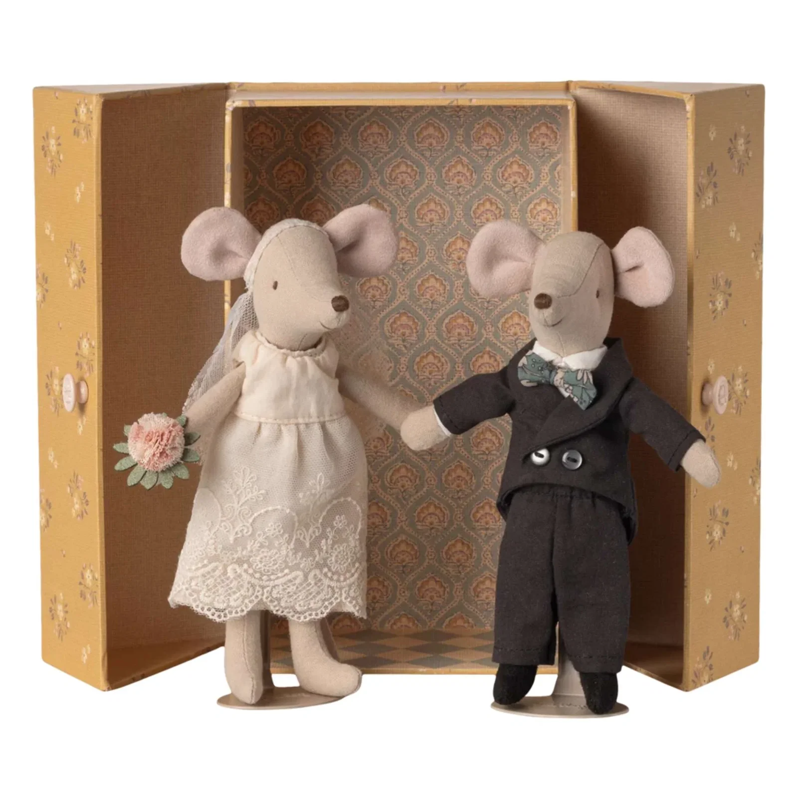 Image of Maileg Mum & Dad Wedding Mice Couple in Box