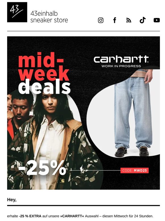 ✅ Midweek Deals: THE »CARHARTT« BRAND EDITION!